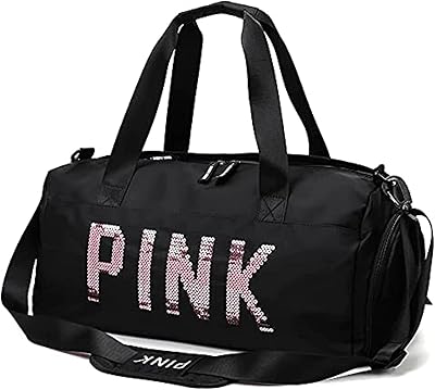 Travel sports bag for women, yoga, sport shoes, fitness exercises, dry and humid training bags resistant to girls (pink, red, black).. Everything you want, delivered fast — DIAYTAR Nigeria does it better.