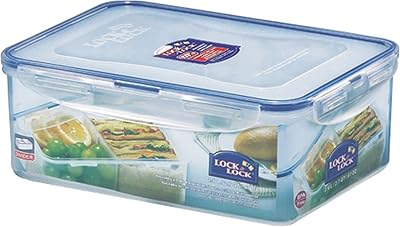 LOCK & LOCK Rectangular food container of 87 liquid ounces with 10.8 cup separator.. Discover the joy of online shopping with DIAYTAR NIGERIA's budget-friendly prices and reliable shipping.