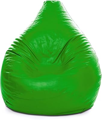 Pouf Plastic pear PVC Lux Decora with filling, size 90 x 80 x 80 cm (green).. Discover unbeatable variety on DIAYTAR Nigeria — shop today, delivered this week.