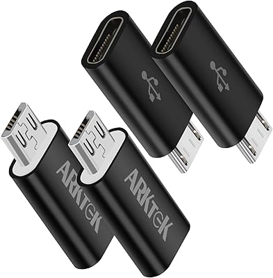 USB-C arctic adapter (female) USB type-C (female) to micro USB (male) Loading and synchronization adapter digital camera Samsung galaxy S7/S7 Edge Plus (4, black pack).. DIAYTAR NIGERIA delivers happiness in 5-8 days with our affordable and diverse product range.
