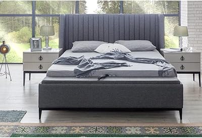 King Danube Home De DEFNI (200 x 180 cm) bed | Wooden with design.. DIAYTAR NIGERIA: Bringing quality products to your doorstep at prices that won't break the bank.