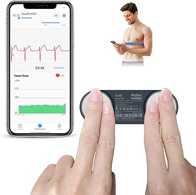 Portable heart rate monitor belt for ECG monitor, Viatom heart rate monitor, with Bluetooth application for iOS/Android, monitoring 30 s -15 min.. Enjoy stress-free shopping with affordable prices on DIAYTAR Nigeria.