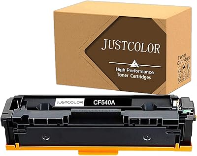 Justcolor compatible replacement toner cartridge for HP 203A CF540A for color laserjet M254DW M254NW MFP M280 M280NW M281CDW M281FDN M281FDW (1 black, 1 package).. DIAYTAR NIGERIA makes online shopping accessible to all with budget-friendly prices and reliable delivery.