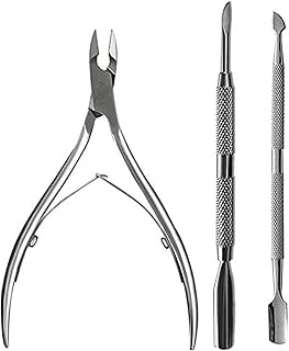 Stainless steel cuticle pliers - Lot of 3.. DIAYTAR NIGERIA makes online shopping accessible with our budget-friendly prices and reliable shipping.