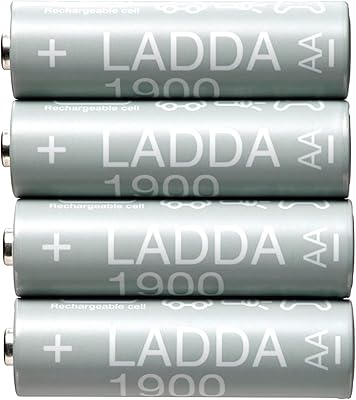 Ikea AA HR6 12 V 1900 mAh gray Rechargeable batteries Package of 4.. DIAYTAR NIGERIA delivers on every promise with our affordable prices and nationwide delivery service.