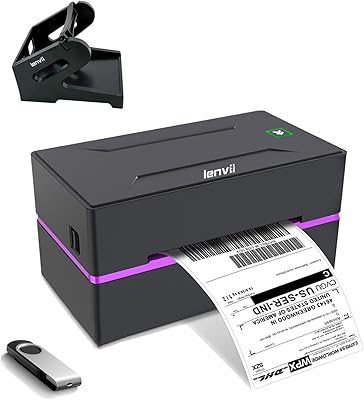 Linvi LV-390 thermal label printer, Shipping bar codes printer, 150 mm/s 4x6 office thermal printer, compatible with Windows and Mac.. Experience budget-friendly shopping at DIAYTAR NIGERIA, Nigeria's premier online marketplace with quick delivery.