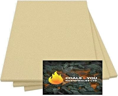Firebrick fireplane in heat resistant vermiculite 240 x 303 x 25 mm charcoal 4U, beige.. Affordable shopping made easy on DIAYTAR Nigeria, with fast delivery from 5 to 8 days.