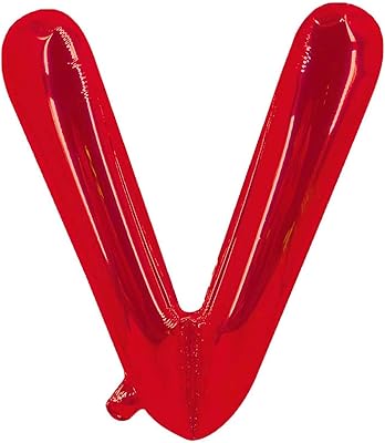 Aluminum ball with Party Time letter, size 16 inches, letter V (red).. DIAYTAR NIGERIA connects Nigerians with quality products at affordable prices, delivered in 5-8 days nationwide.