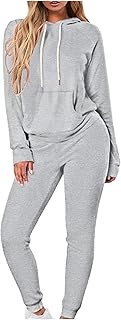 Set of relaxed sports clothes 2 rooms for women, tracksuit and hooded sweatshirt (gray, size S).. DIAYTAR NIGERIA: Putting quality products within reach of every Nigerian through our affordable marketplace.