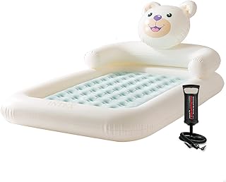 Travel bed for children Intex Bear with manual pump (66814) - 114 x 178 x 71 cm.. DIAYTAR NIGERIA revolutionizes online retail with our vast selection and cost-effective delivery options.