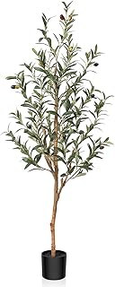 Okred artificial olive tree, interior artificial olive plants, natural artificial tree, silk artificial plants for desk, house, living room, floor, patio, porch decoration.. DIAYTAR NIGERIA: Where quality products become affordable with our nationwide shipping service.