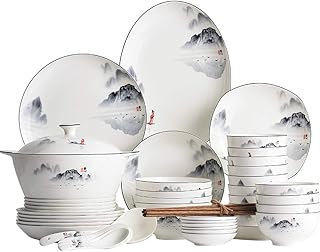 Elegant porcelain tableware of 60 pieces plates and ceramic sandstone for kitchen-room.. Discover the convenience of DIAYTAR NIGERIA's vast e-commerce platform with delivery in just 5-8 days.