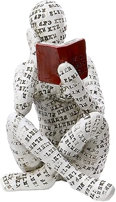 Modern shelf decor, statue of pulp reading thinker, Reading woman figurine, aesthetic sculpture, modern abstract shelf decor, for living room, office, bedroom.. Shop confidently with Nigeria's most trusted e-commerce platform, offering swift and affordable delivery.