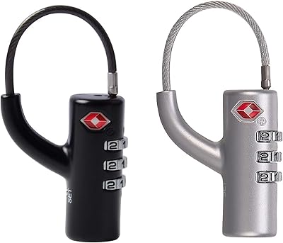 3 -digit safety lock for luggage, travel code lock for suitcase, anti -theft cable for backpack, luggage and sports bag (2 packages).. Experience hassle-free shopping with DIAYTAR NIGERIA's user-friendly platform and prompt delivery service.