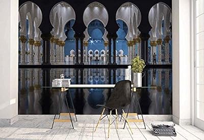 YCRY - Wallpaper Mosque Corridor Arch Marble - Construction - Wall wallpaper - Wall Decoration - Post Photo - HD Print - Modern Decoration -Y including Paste -200x140cm.. DIAYTAR NIGERIA: Where every Nigerian finds what they need at prices they can afford, delivered promptly.