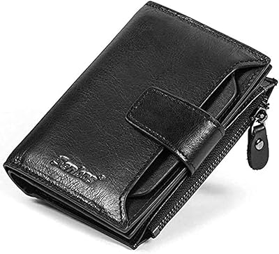 Wallet for men in real leather with RFID locking, 18 locations for credit cards, 2 pockets for tickets, zipped pocket and removable identity carriers - Classic vertical wallet with.. DIAYTAR NIGERIA: Where affordable online shopping meets reliable delivery across Nigeria.