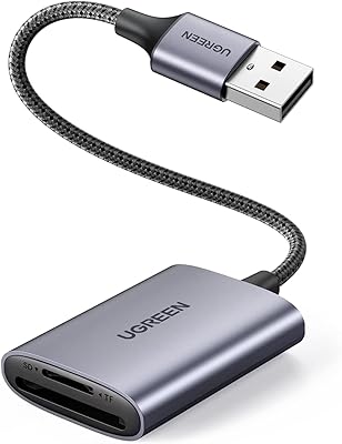 SD Ugreen UGREEN CARD REASOR USB 3.0 to micro SD external aluminum memory card adapter with 2 ports for SD, TF, micro SD, SDXC, micro SDXC, micro SDXC for Sandisk, Windows, Linux, Mac, Computer, Camera, Camera.. DIAYTAR NIGERIA brings the market to your screen with thousands of affordable products delivered to your door.