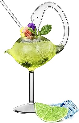 Cocktail glass, 6oz/175ml wine cocktail glass, set of 2 unique swan -shaped glasses, Martini juice cup, Tequila glassware for KTV Home Bar Club (transparent).. Get the deals you love and the delivery speed you need at DIAYTAR Nigeria.