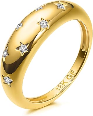 Oval ring in the shape of a sparkling dome plated 18 carat gold dotted with zirconia stones.. Discover endless possibilities with DIAYTAR NIGERIA's comprehensive catalog and budget-friendly delivery.