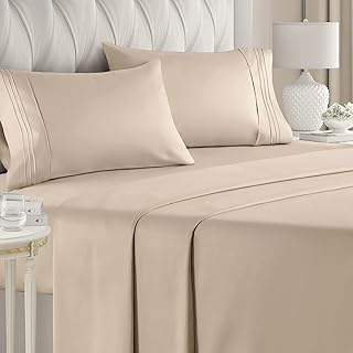Double bed set - 4 rooms - luxury sheets for hotel - extra soft sheets - deep pocket sheets - easy to install - breathable and refreshing - unsightly - comfortable - bed set - sheets for double bed.. DIAYTAR NIGERIA brings the marketplace home to you with affordable prices and delivery in 5-8 days.