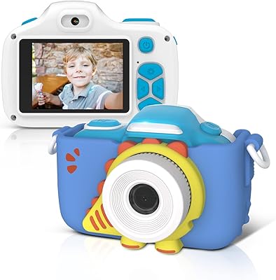Mini 3-16MP camera for children with additional selfie lens (shock resistant case and strap) (blue).. Discover shopping made effortless with DIAYTAR NIGERIA's comprehensive platform and quick shipping.