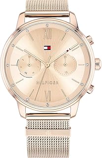 Tommy Hilfiger quartz watch for women with multiple dials and knitted bracelet.. Enjoy deals you can’t resist and delivery you can trust — DIAYTAR Nigeria.