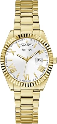 Guess day watch 36 mm stainless steel with coin -shaped telescope.. Nigeria's favorite online shopping platform, DIAYTAR offers unbeatable prices and delivery within a week.