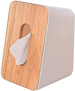 Hongming wood handkerchief box lid for disposable paper handkerchiefs for bathroom, house, office, living room (white).. DIAYTAR NIGERIA: Where shopping dreams become reality with budget-friendly prices and prompt delivery.