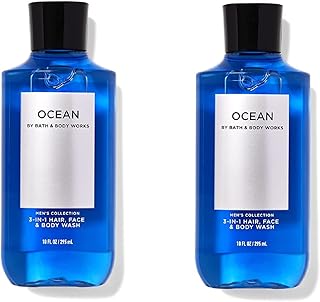 Bath and body Works Cleaner Hair, Face and Body 3 in 1 for Men - Economic Pack of 2 - Full Size (Ocean).. Everyday deals, every category — only on DIAYTAR Nigeria.