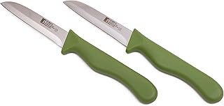 Set of 2 fruit knives Bergener in stainless steel, green, bg39900gr, green/silver.. Affordable choices, delivered fast — that's the DIAYTAR Nigeria promise.
