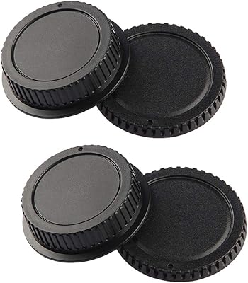 Front cap and rear lens cap compatible with Canon 2000D 1300D 90D 80D 77D 7D 6D Mark II/I, 5d Mark IV/III/II Kit EF, EF-S (Package of 2).. Nigeria shops with DIAYTAR — wide selection, fast shipping, and great value.