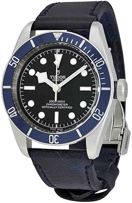 Men's watch Tudor Heritage Black Bay With Blue Aged Leather Bracelet M79230B-007.. Shop anytime, receive on time — only with DIAYTAR Nigeria.