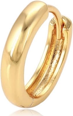 Creole earrings for men in 24 carat yellow gold, size 11 mm, 11x2 mm, GF, without stones.. Shop confidently with Nigeria's most trusted e-commerce platform, offering swift and affordable delivery.