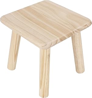 Small wooden stool, small modern fixed stool and cute in natural pine wood 4 feet long, versatile ecological stool for children's bathrooms (square wood color).. Your ideal shopping companion, DIAYTAR NIGERIA offers unmatched variety with delivery within a week.