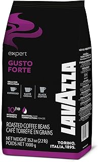 Coffee in roasted grains Lavazza Expert Gusto Forte, intensity 10/10, Italy - 1 kg.. DIAYTAR NIGERIA brings the market to your fingertips with affordable prices and prompt delivery service.