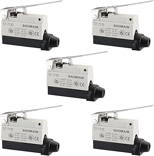 Long hinge lever ending switch, momentary type SPDT 1NNC + 1NA AC DC 380V 10A Micro TZ-7120 switch of 5 pack of 5.. Your digital shopping destination, DIAYTAR NIGERIA combines variety with affordability and quick delivery.