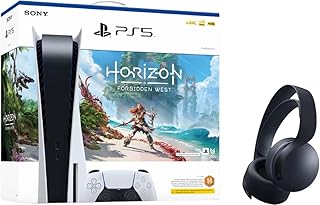 Horizon Forbidden West PlayStation 5 and black 3D helmet.. Shop efficiently with DIAYTAR NIGERIA, offering thousands of products at unbeatable prices delivered promptly.