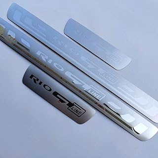 4 parts of welcome pedal protection for outer door in stainless steel, anti-scratch, suitable for kia rio gt line.. Experience the satisfaction of affordable shopping with DIAYTAR NIGERIA's nationwide 5-8 day delivery.