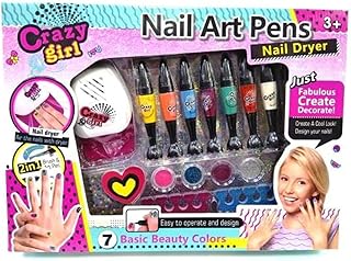 Nail art pens with nail dryers, painting and drawing set with 7 basic colors for beauty, pedicure and manicure for girls over 3 years old.. Your one-click solution to affordable shopping, DIAYTAR NIGERIA delivers quality products nationwide.