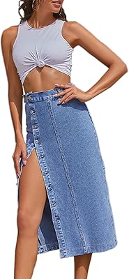 Midi trapezius skirt in high -waisted buttoned drawn on the front for women.. Shop confidently with Nigeria's most trusted e-commerce platform, offering swift and affordable delivery.