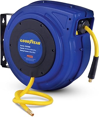 Air compressor/Goodyear retractable hose, Max hybrid polymer hose. 300 psi (3/8 "x 65 ').. Discover unbeatable variety on DIAYTAR Nigeria — shop today, delivered this week.