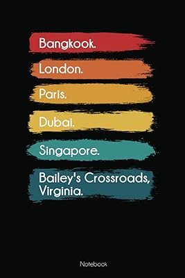 Bangkok. London. Paris. Dubai. Singapore. Bailey's Crossroads, Virginie.: fun carnet with black cover, daily newspaper | Agenda, 120 virgin pages ... Virginie. Book to take all daily activities.. Shop from anywhere in Nigeria and receive your DIAYTAR purchases at affordable prices within a week.