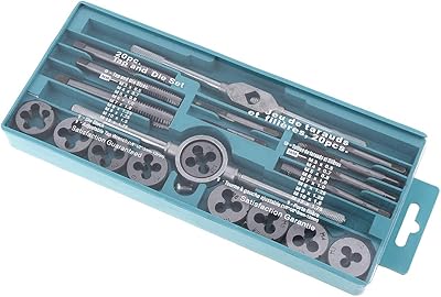 CHGIMPOSS Set of 20 Tarauds and Steel, Standard Metric Steel Standard Standing Tool, SAE threading tool, hand tool 1/16-1/2 inch for screws with screws.. From fashion to electronics, DIAYTAR Nigeria brings it all to your doorstep — fast, easy, and affordable.