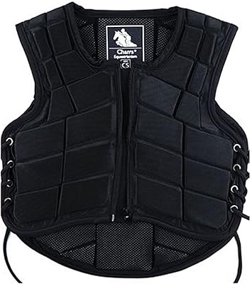 Equestrian protective vest for riding, protective vest of padded body for boys girls and toddlers, 4 colors, length suggested about 100-140 cm.. Shop with purpose and save with DIAYTAR NIGERIA's extensive platform and nationwide delivery service.