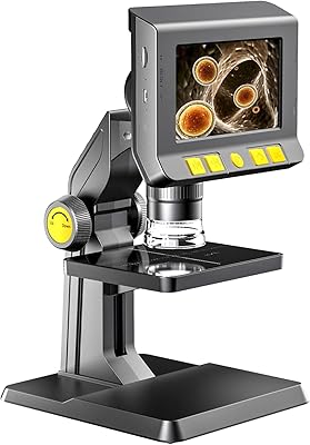 4.3-inch LCD digital microscope, electron microscope, 1080p video camera with 8 LEDs, 1-1000x zoom, Stereo USB Stereo Insvigate Camera for Adults and Children.. DIAYTAR NIGERIA brings the marketplace home to you with affordable prices and delivery in 5-8 days.