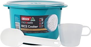 Rice cooker decor for microwave | safe handles | For 1 to 4 portions | Capacity of 2.75 liters, Sarcelle blue.. Discover a world of affordable shopping with DIAYTAR NIGERIA's vast marketplace delivered to you in days.
