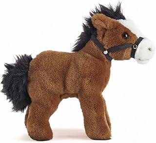 LIVING NATURE Horse plush with bridle (23 cm).. DIAYTAR NIGERIA: Your partner in affordable online retail with reliable shipping across Nigeria.