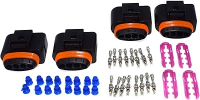 Set of 4 repair sheets of ignition coil connector for Audi A4 Volkswagen CC 1J0973724 1J0998724.. DIAYTAR NIGERIA revolutionizes access to quality products with affordable prices and dependable shipping.