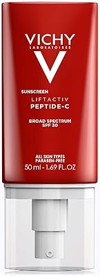 Vichy liftactiv sunscreen peptide-c moisturizer for the face with SPF 30, anti-aging cream for the face with peptides and vitamin C to lighten and firm the skin, reduce wrinkles and brown spots.. DIAYTAR NIGERIA delivers affordability and convenience with every purchase, shipped within the week.