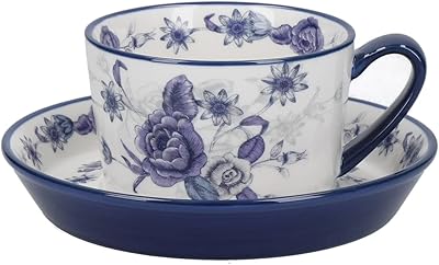 London pink pink, ceramic, ivory/blue cup cup and saucer.. Discover endless possibilities with DIAYTAR NIGERIA's comprehensive catalog and reliable delivery service.
